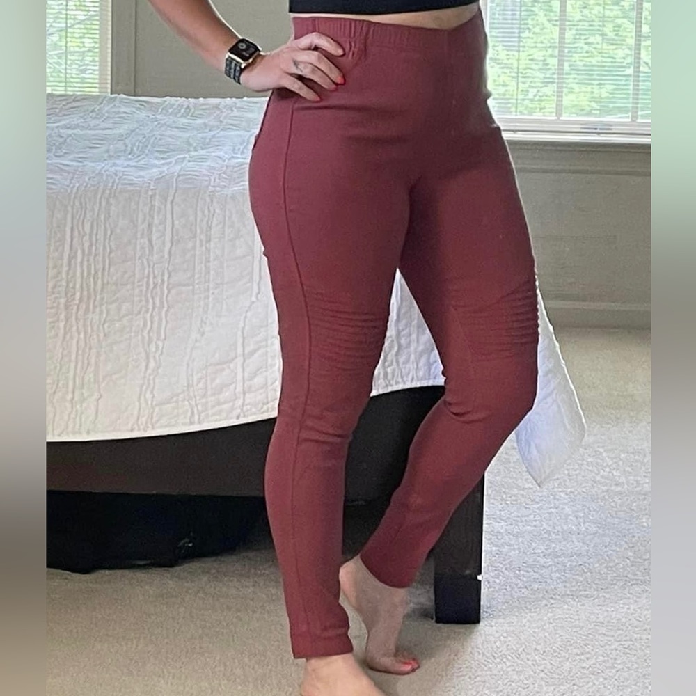 Moto Leggings light burgundy size 2xl (runs small)